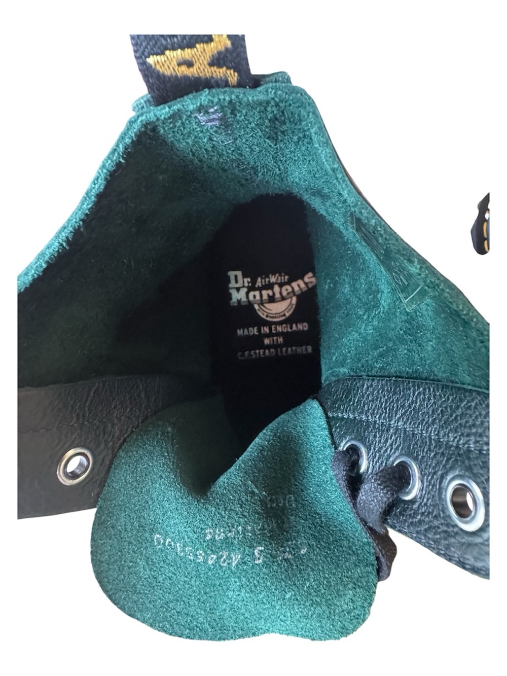 Rare Dr. Martens deep green 1460 Pascal Made in England Buckingham size 7 US - Picture 5 of 9